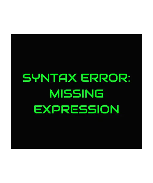 Syntax Error